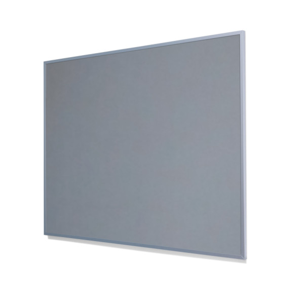 2162 Duck Egg Colored Cork Forbo Bulletin Board with Narrow Light Aluminum Frame